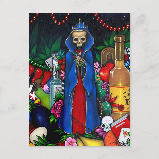 Santa Muerte POSTCARD Day of the Dead (Front)