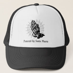 Santa Muerte Protection Trucker Hat