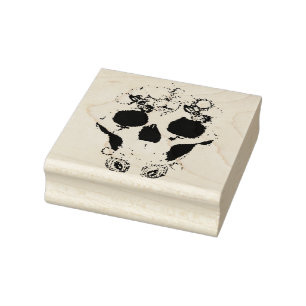 Santa Muerte Rubber Stamp