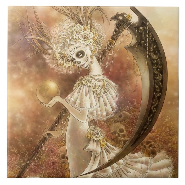 Santa Muerte Tile (Front)