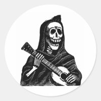 Santa Muerte with Guitar circa early 1900s