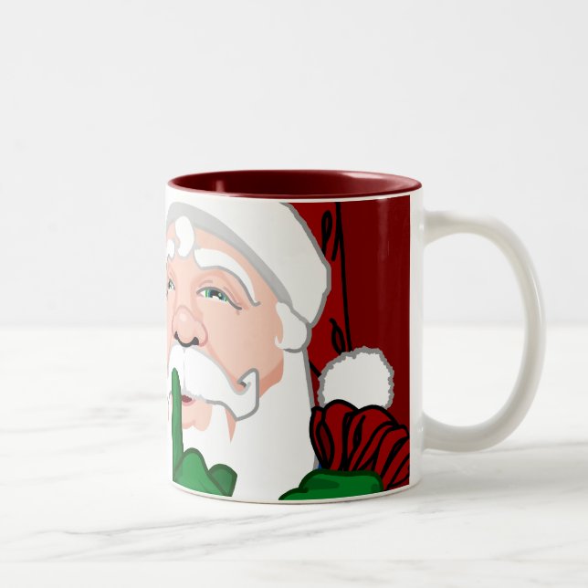 Santa Mug Coffee Cup Festive Christmas Santa Cup (Right)