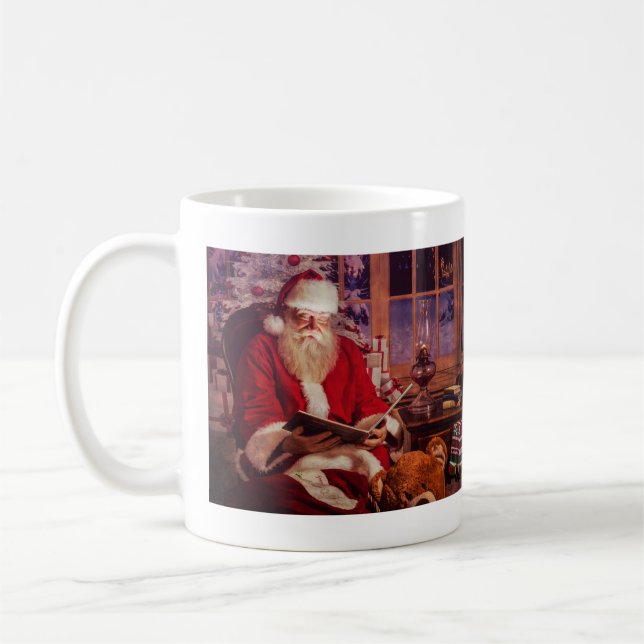Santa Mug with magic book (Left)