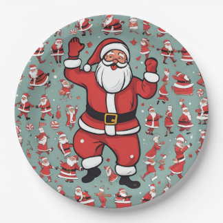 Santa n Elfs Paper Plate
