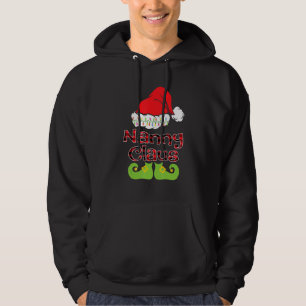Santa Nanny Claus Christmas Matching Family Hoodie