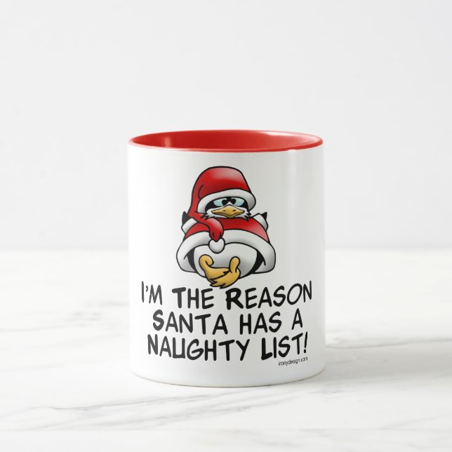 Santa Naughty List Mug (Center)