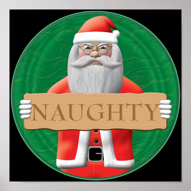Santa - Naughty Sign (Front)
