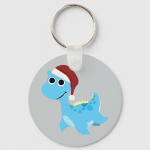 Santa Nessie Key Ring