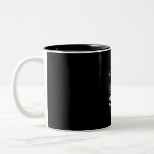 Santa Newfoundland Couple Merry Christmas Dog Gift Two-Tone Coffee Mug
