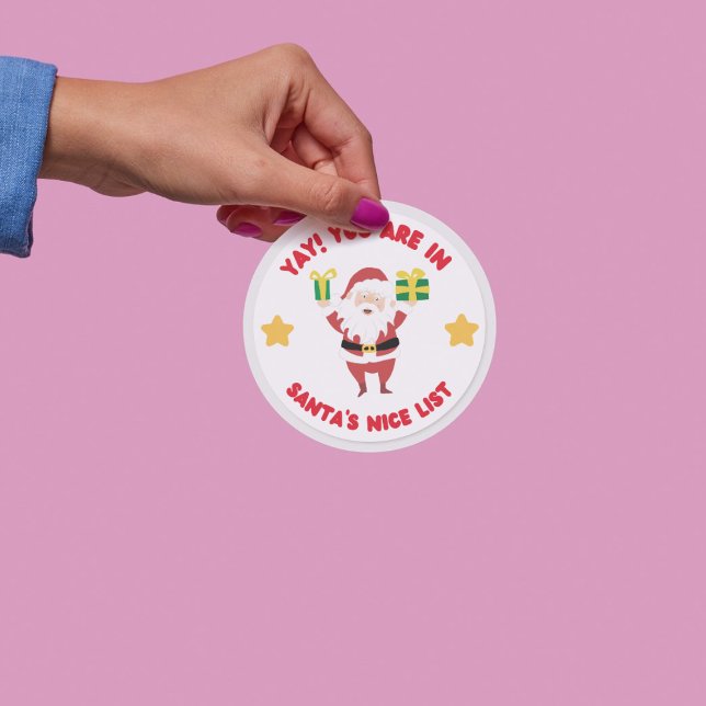 Santa Nice List Christmas Sticker (Creator Uploaded)