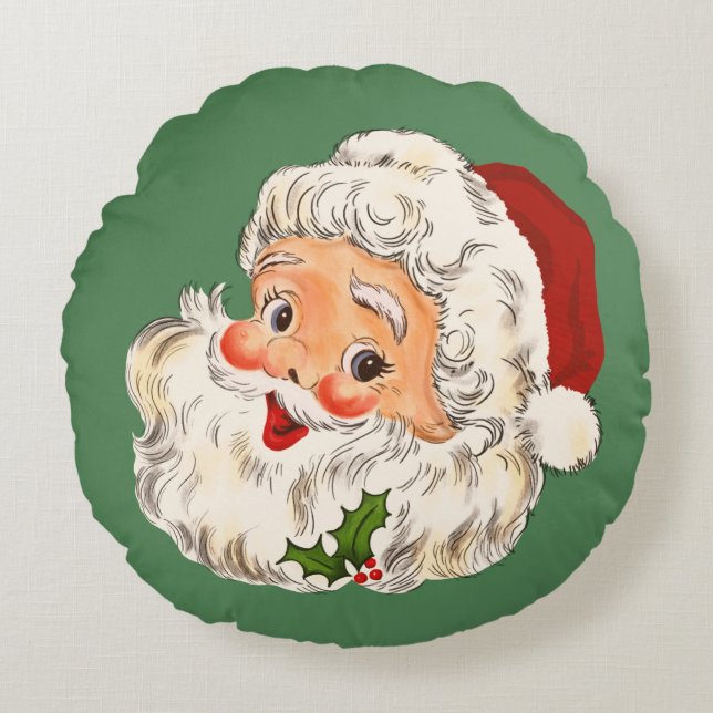 Santa No. 1 Round Cushion (Front)