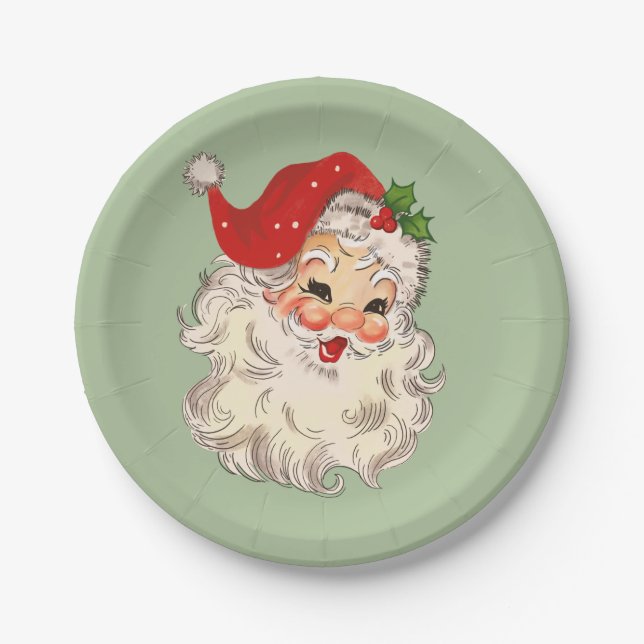 Santa No. 3 Paper Plate (Front)