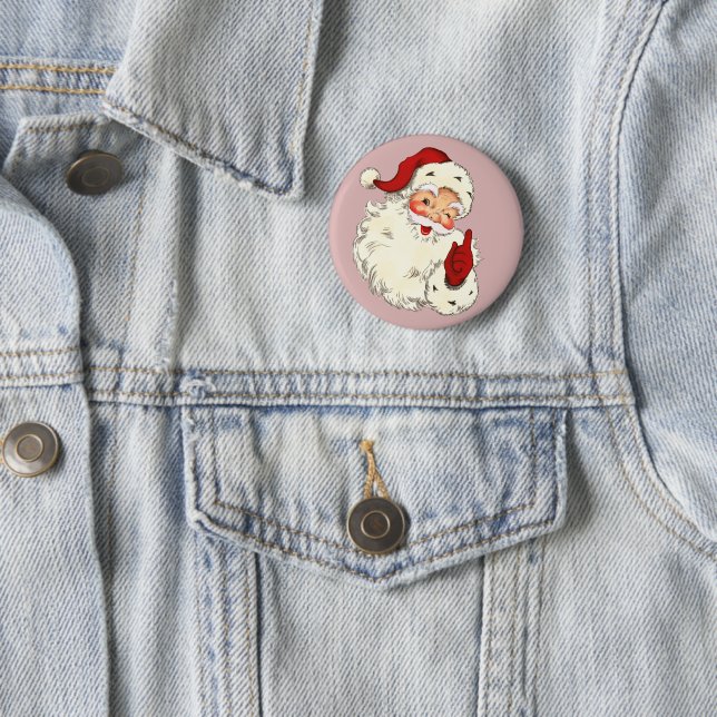Santa No. 4 Button (In Situ)