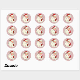 Santa No. 4 Classic Round Sticker