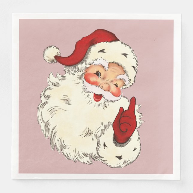 Santa No. 4  Paper Dinner Napkins (Front)