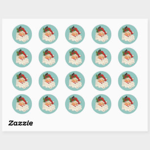 Santa No. 5 Classic Round Sticker