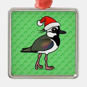 Santa Northern Lapwing Metal Ornament