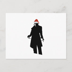 santa nosferatu holiday postcard