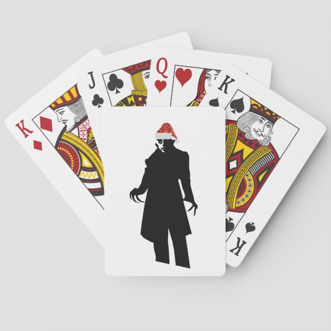 santa nosferatu playing cards (Back)