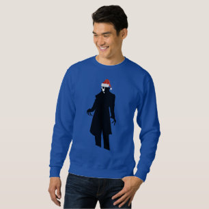 santa nosferatu xmas mens sweatshirt