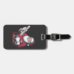 Santa Nurse Xmas Nursing Healthcare Worker   Luggage Tag