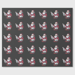 Santa Nurse Xmas Nursing Healthcare Worker   Wrapping Paper