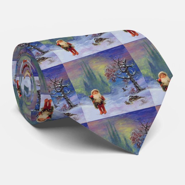 SANTA OF THE GNOMES TIE (Rolled)
