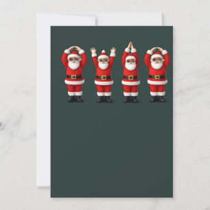 Santa Ohio Midwestern Party O-H-I-O Christmas Holiday Card