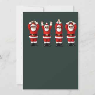 Santa Ohio Midwestern Party O-H-I-O Christmas Holiday Card