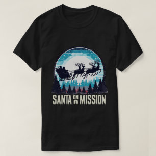 Santa On A Mission Vintage Christmas T-Shirt