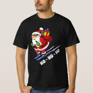 Santa On Snowboard, Ugly Christmas For Skaters, T-Shirt
