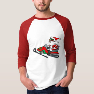 santa on snowmobile T-Shirt