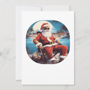 Santa on the Beach Summer Holiday Christmas