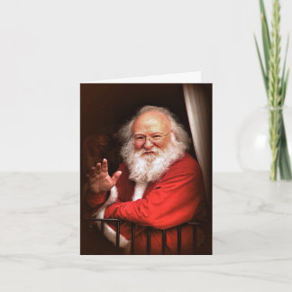 Santa on the Train Christmas Cards