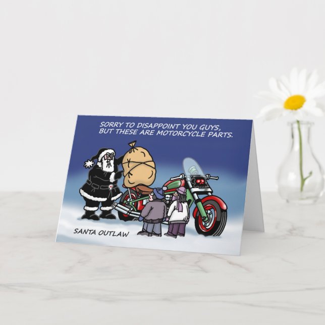 Santa Outlaw© Christmas Card (Small Plant)