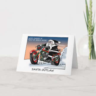 Santa Outlaw Christmas Card