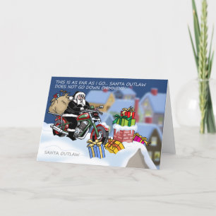 Santa Outlaw© Christmas Card (Chimney)