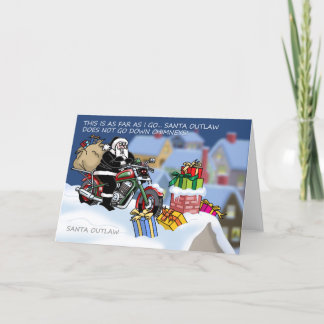 Santa Outlaw© Christmas Card (Chimney)