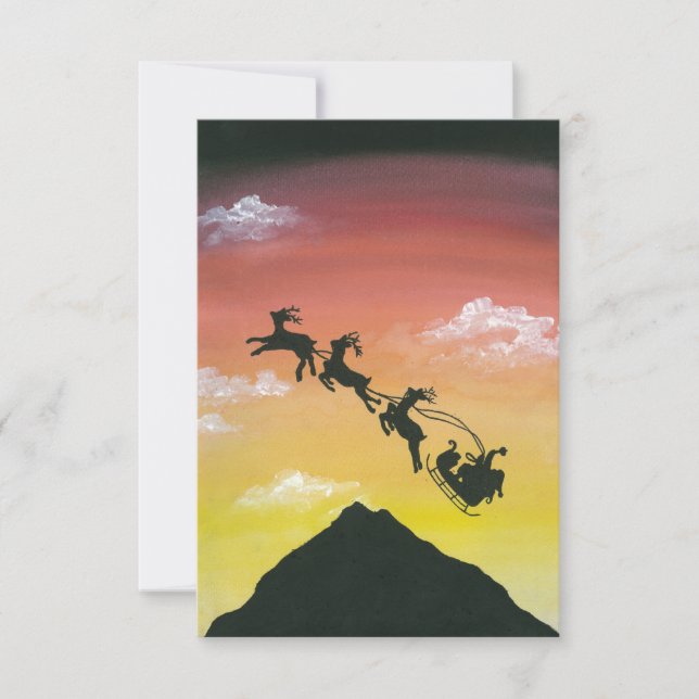Santa Over Mount Taranaki (Front)