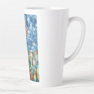 SANTA OVER THE CITY LATTE MUG