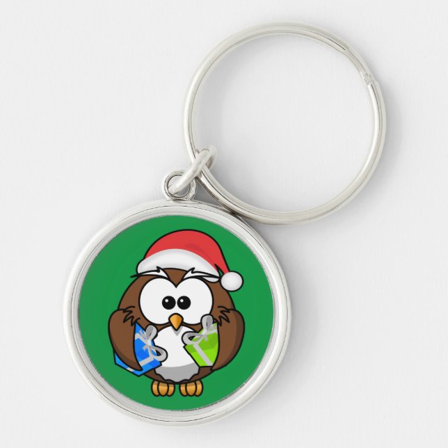 SANTA OWL KEY RING (Front)