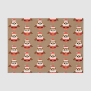 Santa Owl Tissue Paper