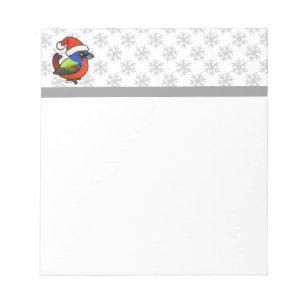 Santa Painted Bunting Notepad