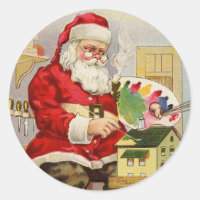 Santa Painting Doll House