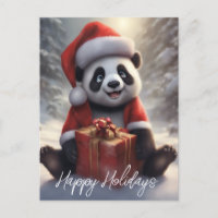 Santa Panda Bear