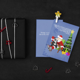 Santa Panda Flat Holiday Card