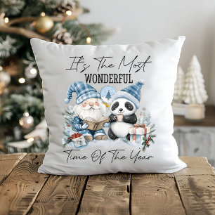 "Santa & Panda’s Cosy Christmas Festive Friends Cushion