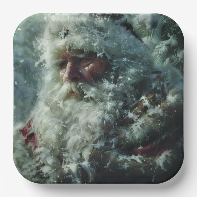 Santa Paper Plate (Front)