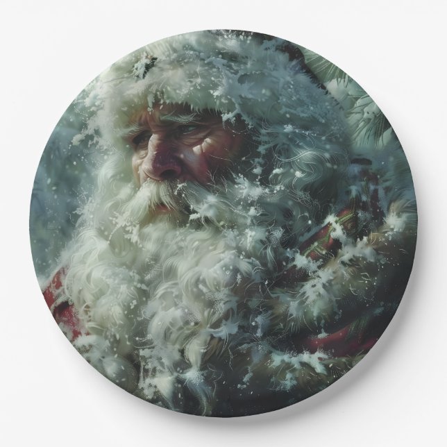 Santa Paper Plate (Front)