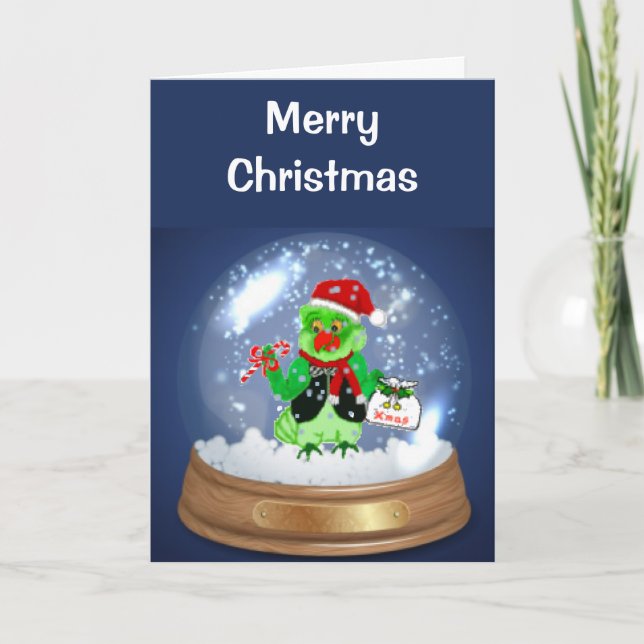 Santa Parrot Christmas Cards (Front)